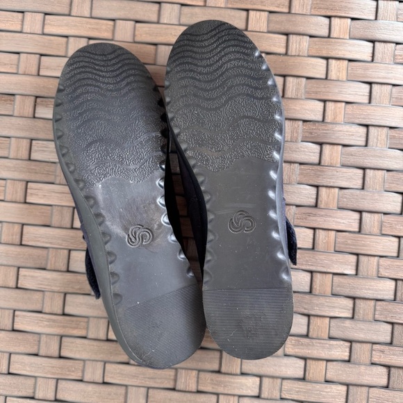 Clarks Women’s Cloudsteppers‎ Caddell Yale Wedge Pump Mary Jane Shoe Navy Sz 10 - Picture 6 of 7